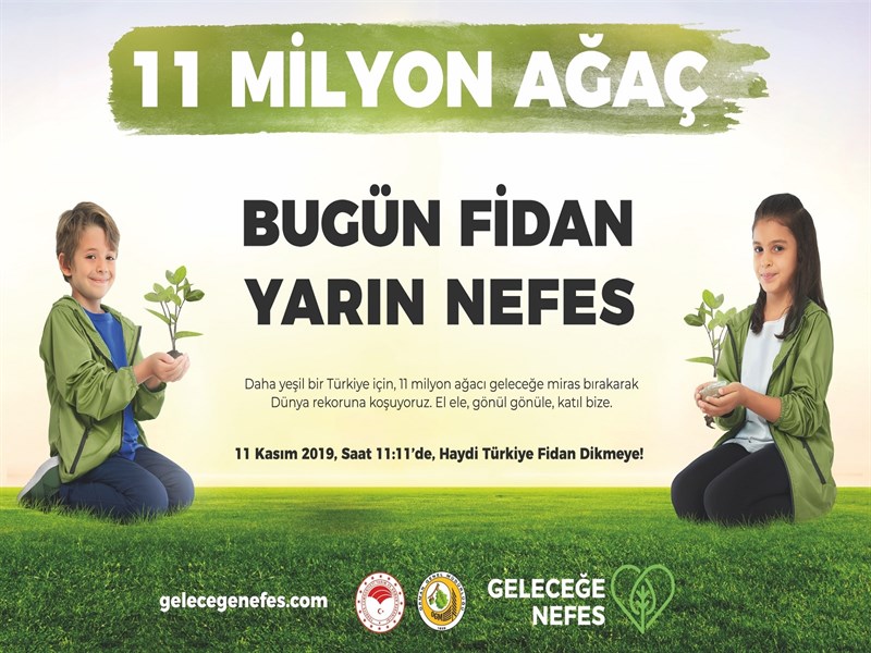 Daha Yeşil Bir Türkiye için Rekora 11 Milyon Fidan Toprağa